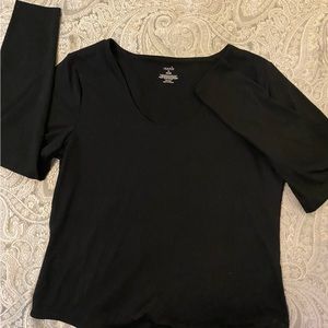 Nuuds XL Scoop neck long sleeve Bodysuit